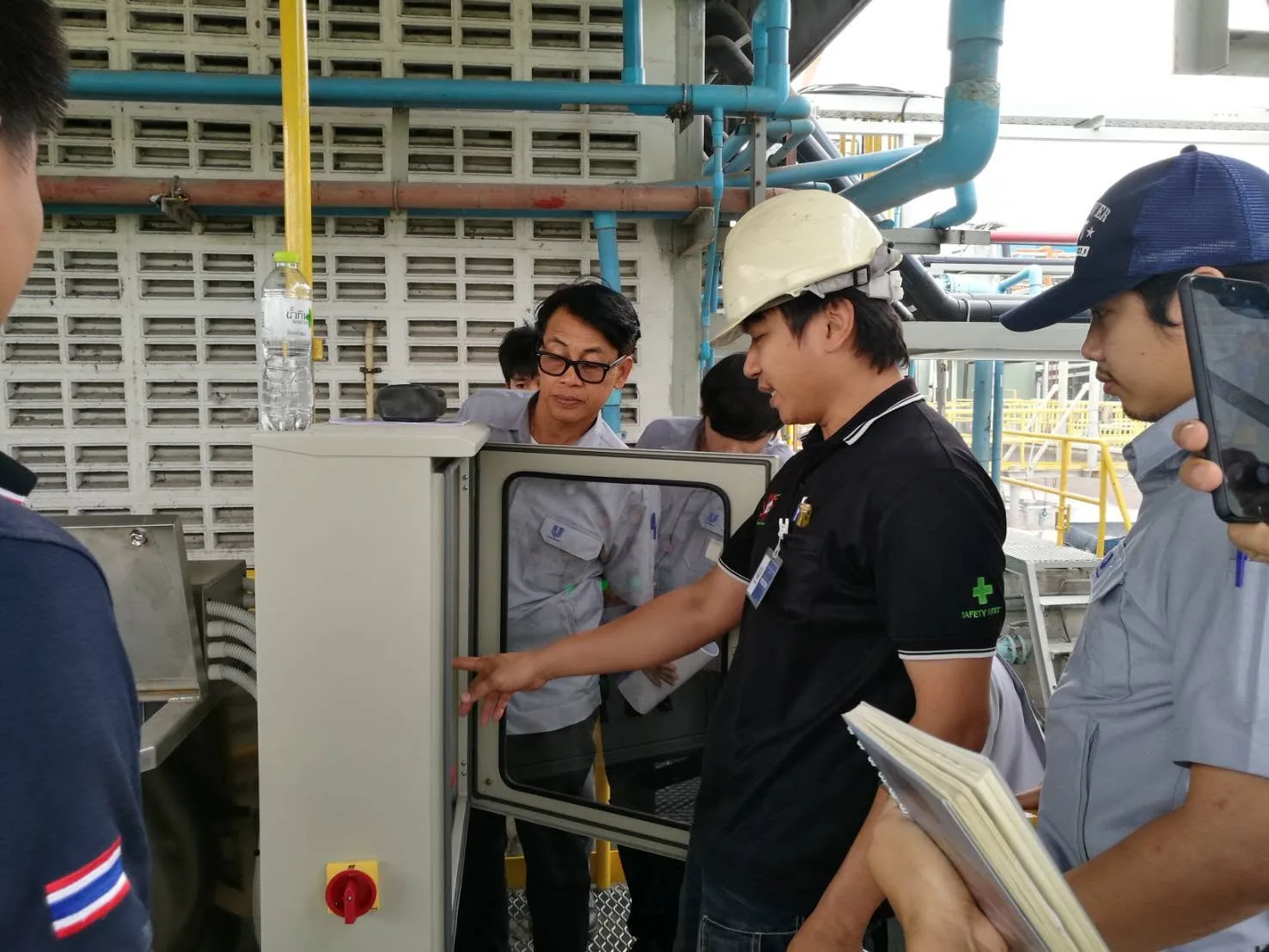 HYDROSYS engineer inspecting a system
